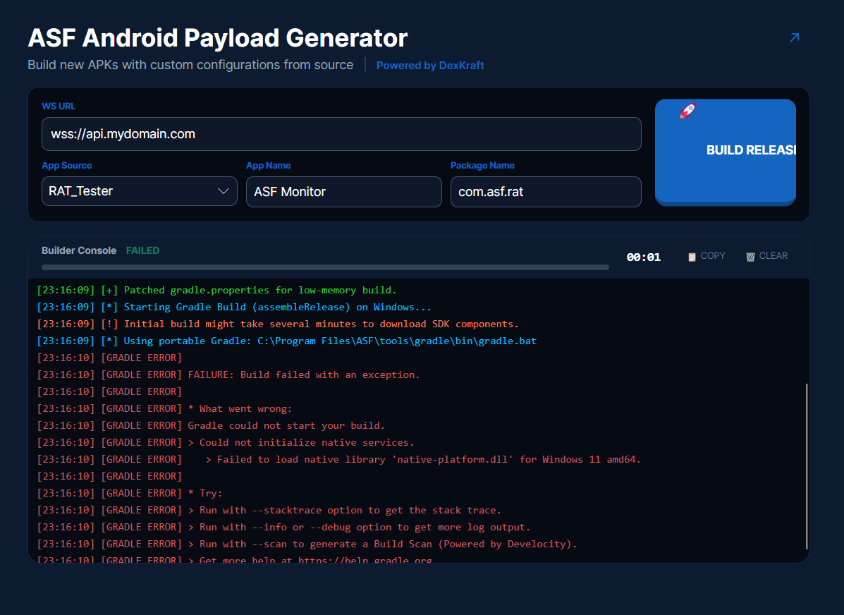ASF - Android Security Framework | Jutt Cyber Tech